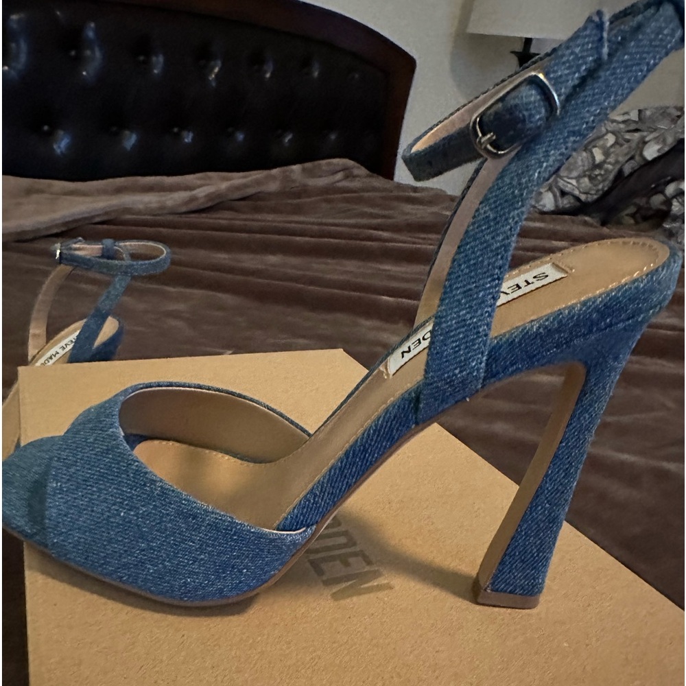 Denim Heeled sandals
